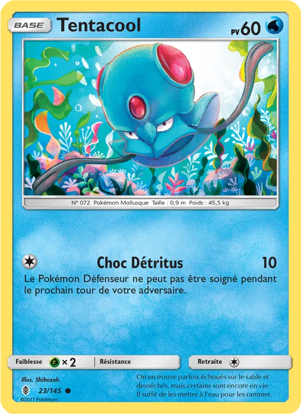 Carte Pokémon Tentacool 23/145 de l'extension Gardiens Ascendants