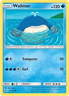 Carte Pokémon Wailmer 29