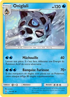 Carte Pokémon Oniglali 32
