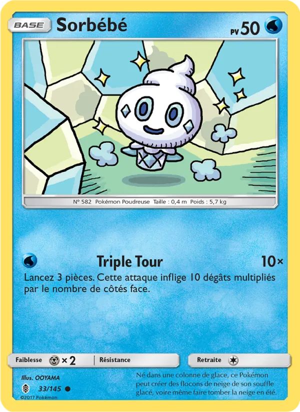 Carte Pokémon Sorbébé 33/145 de l'extension Gardiens Ascendants