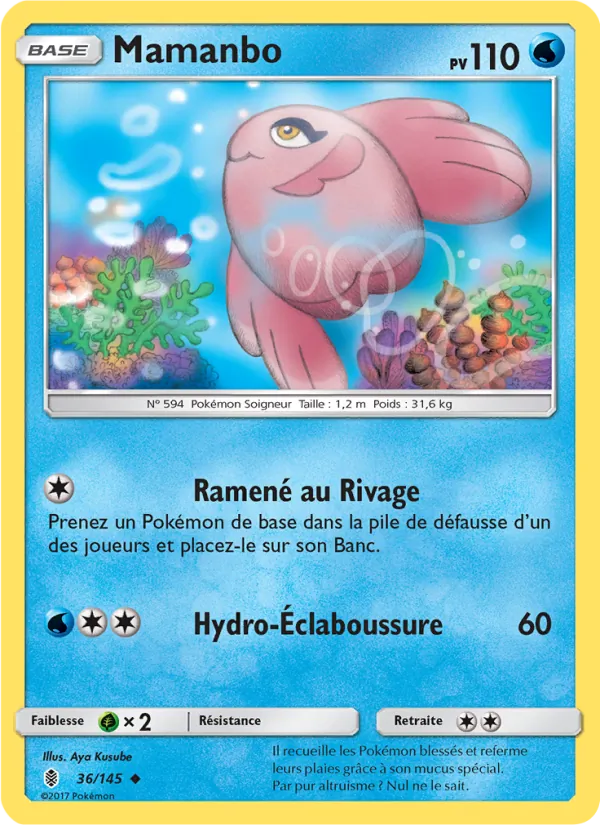 Carte Pokémon Mamanbo 36/145 de l'extension Gardiens Ascendants