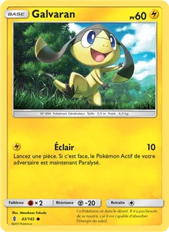 Carte Pokémon Galvaran 43 — Gardiens Ascendants