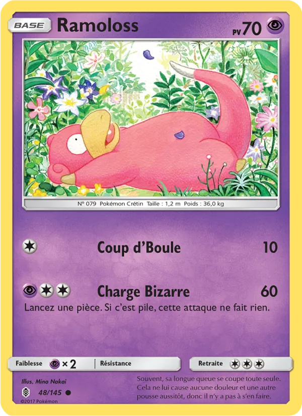 Carte Pokémon Ramoloss 48/145 de l'extension Gardiens Ascendants
