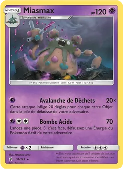 Carte Pokémon Miasmax 51
