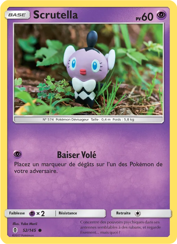 Carte Pokémon Scrutella 52/145 de l'extension Gardiens Ascendants
