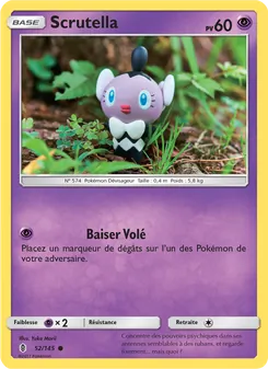 Carte Pokémon Scrutella 52