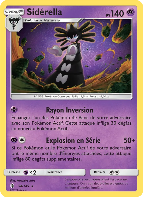 Carte Pokémon Sidérella 54/145 de l'extension Gardiens Ascendants