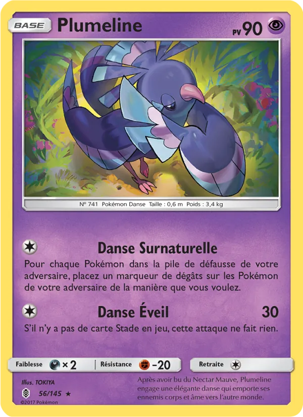 Carte Pokémon Plumeline 56/145 de l'extension Gardiens Ascendants