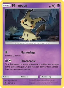 Carte Pokémon Mimiqui 58 — Gardiens Ascendants
