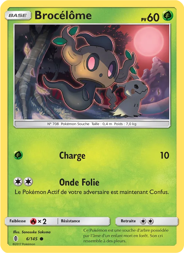 Carte Pokémon Brocélôme 6/145 de l'extension Gardiens Ascendants