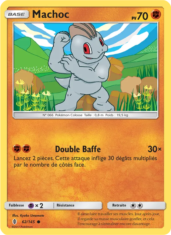 Carte Pokémon Machoc 62/145 de l'extension Gardiens Ascendants