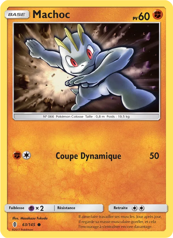 Carte Pokémon Machoc 63/145 de l'extension Gardiens Ascendants