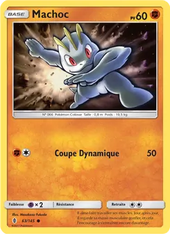 Carte Pokémon Machoc 63