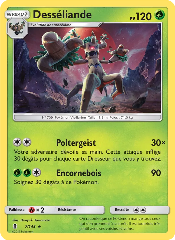 Carte Pokémon Desséliande 7/145 de l'extension Gardiens Ascendants