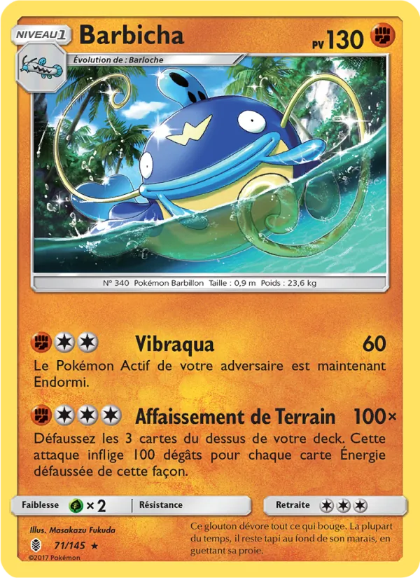 Carte Pokémon Barbicha 71/145 de l'extension Gardiens Ascendants