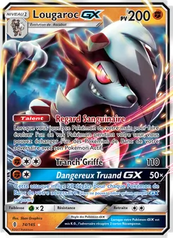 Carte Pokémon Lougaroc GX 74 — Gardiens Ascendants