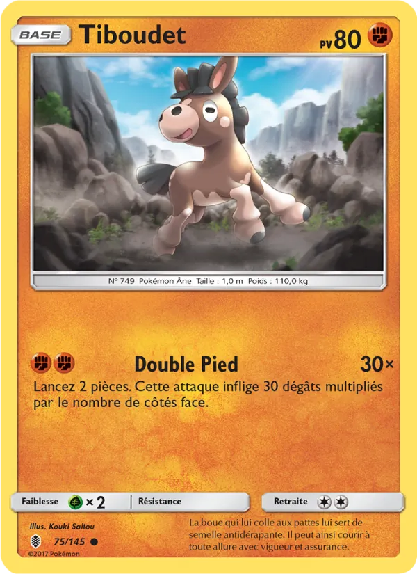 Carte Pokémon Tiboudet 75/145 de l'extension Gardiens Ascendants