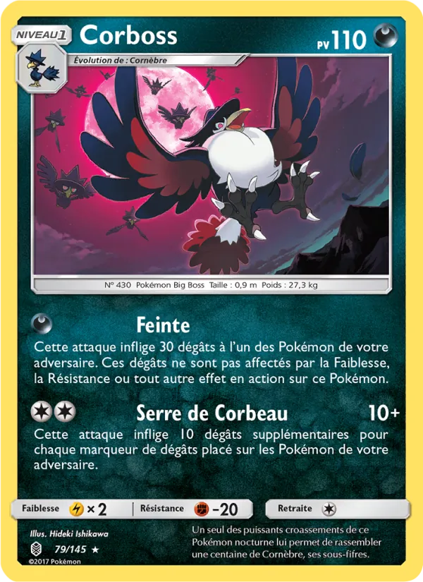 Carte Pokémon Corboss 79/145 de l'extension Gardiens Ascendants