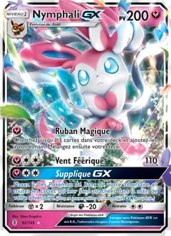 Carte Pokémon Nymphali GX 92 — Gardiens Ascendants
