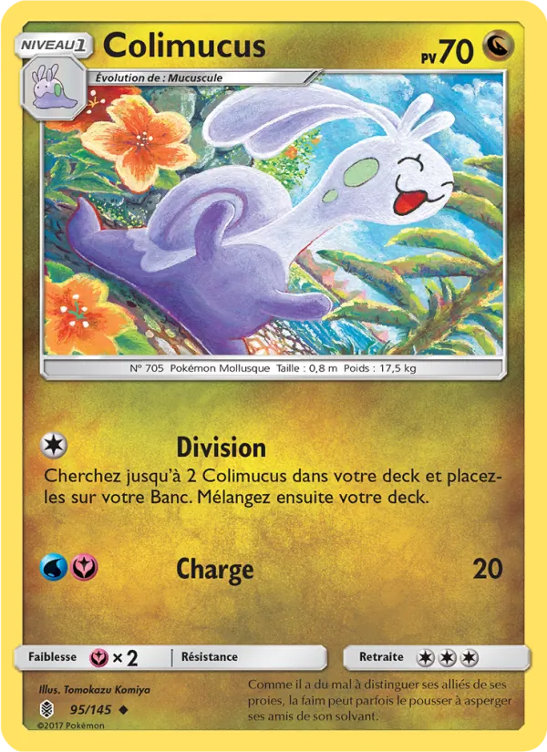 Carte Pokémon Colimucus 95/145 de l'extension Gardiens Ascendants