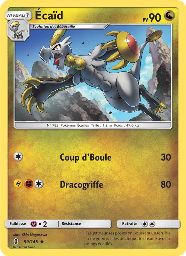 Carte Pokémon Écaïd 99/145 de l'extension Gardiens Ascendants