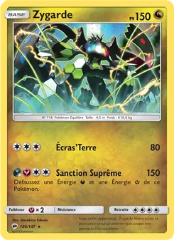 Carte Pokémon Zygarde 100