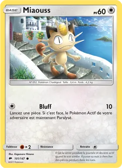 Carte Pokémon Miaouss 101
