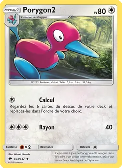 Carte Pokémon Porygon2 104