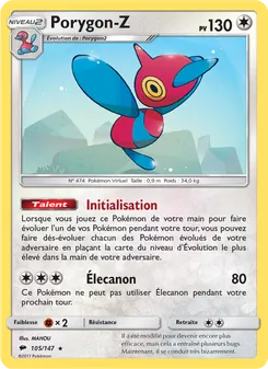 Carte Pokémon Porygon-Z 105