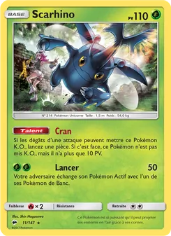 Carte Pokémon Scarhino 11