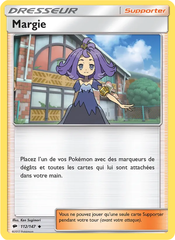 Carte Pokémon Margie 112/147 de l'extension Ombres Ardentes