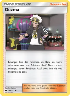Carte Pokémon Guzma 115