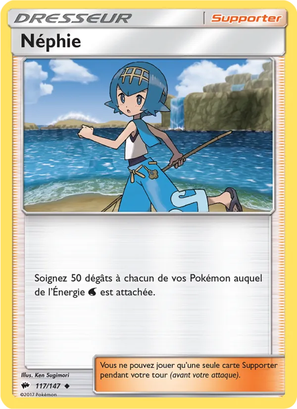 Carte Pokémon Néphie 117/147 de l'extension Ombres Ardentes
