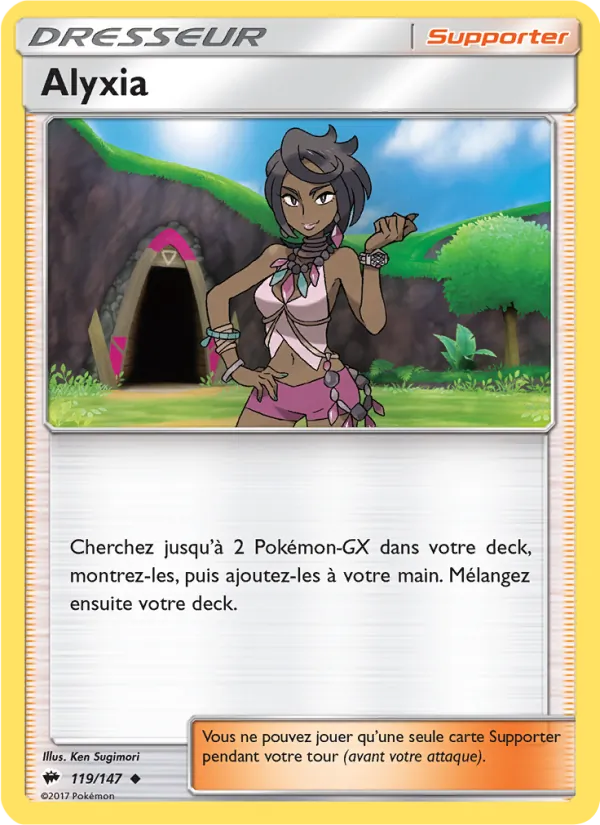 Carte Pokémon Alyxia 119/147 de l'extension Ombres Ardentes