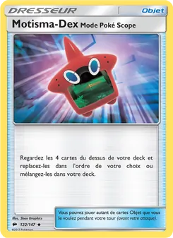 Carte Pokémon Motisma-Dex – Mode Poké Scope 122