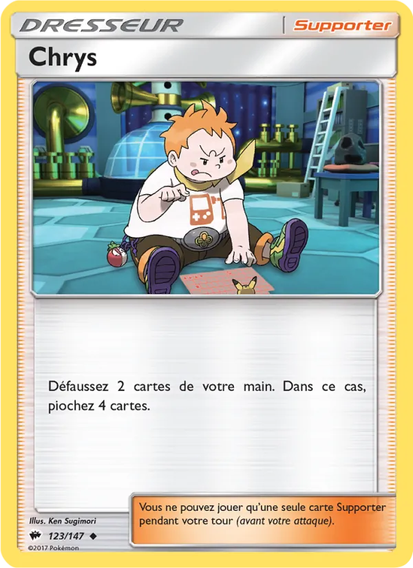 Carte Pokémon Chrys 123/147 de l'extension Ombres Ardentes