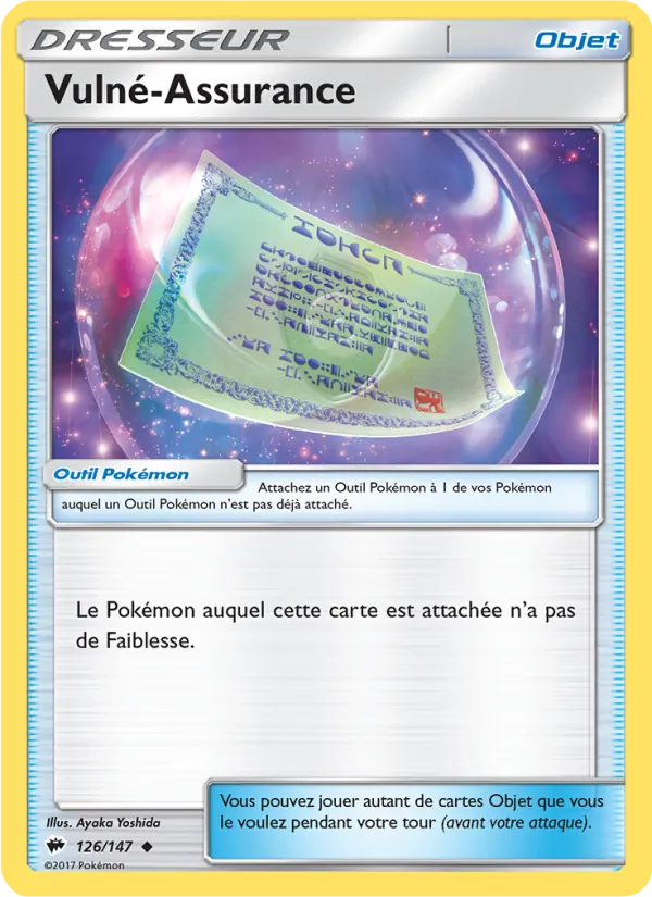 Carte Pokémon Vulné-Assurance 126/147 de l'extension Ombres Ardentes