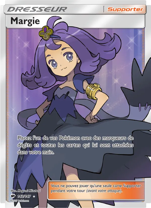 Carte Pokémon Margie 142/147 de l'extension Ombres Ardentes