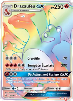 Carte Pokémon Dracaufeu GX 150
