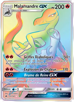 Carte Pokémon Malamandre GX 151