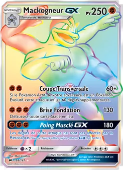 Carte Pokémon Mackogneur GX 154
