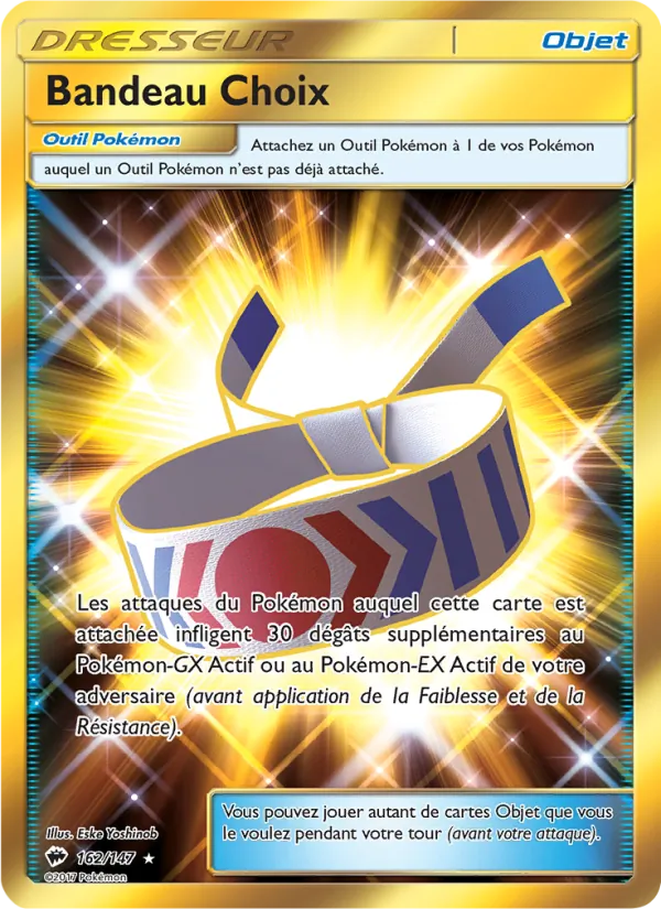 Carte Pokémon Bandeau Choix 162/147 de l'extension Ombres Ardentes