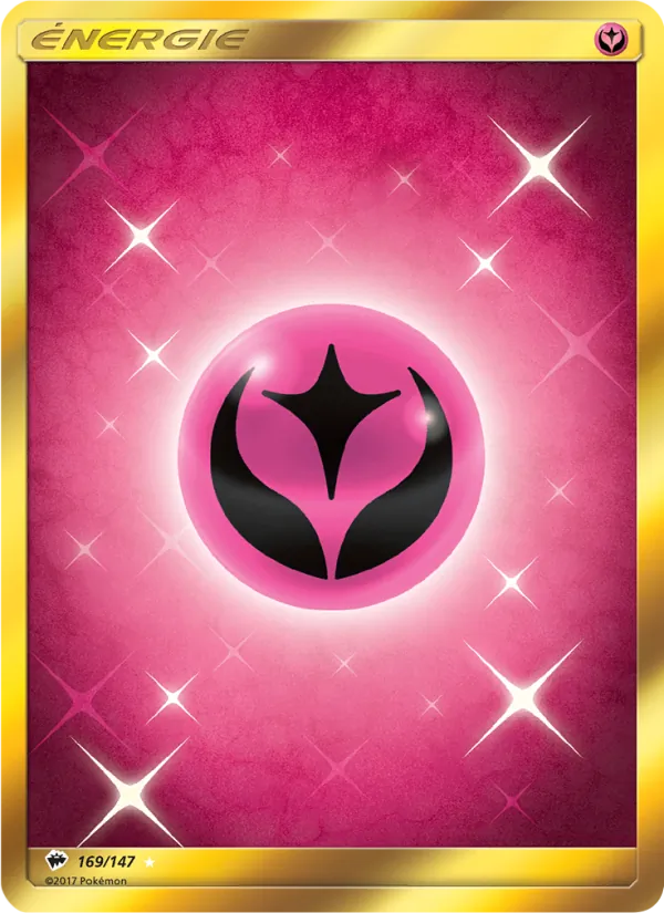 Carte Pokémon Énergie Fée 169/147 de l'extension Ombres Ardentes