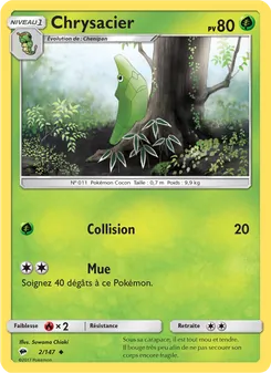Carte Pokémon Chrysacier 2