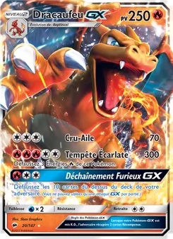 Carte Pokémon Dracaufeu GX 20