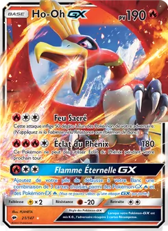 Carte Pokémon Ho-Oh GX 21