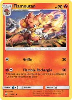 Carte Pokémon Flamoutan 23 — Ombres Ardentes