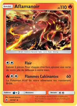 Carte Pokémon Aflamanoir 24 — Ombres Ardentes