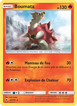 Carte Pokémon Boumata 26