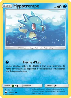 Carte Pokémon Hypotrempe 29